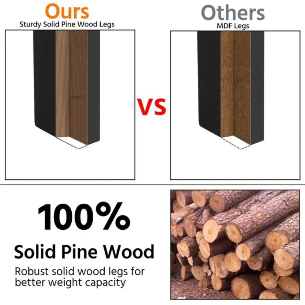 Coffee Table Living Room Furniture Table with Storage Shelf, Black This modern coffee table